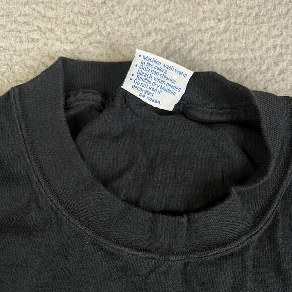 Vintage 2001 Elvis Presley T-Shirt Mens Large Black Double-Sided LIVE Concert - Picture 6 of 12